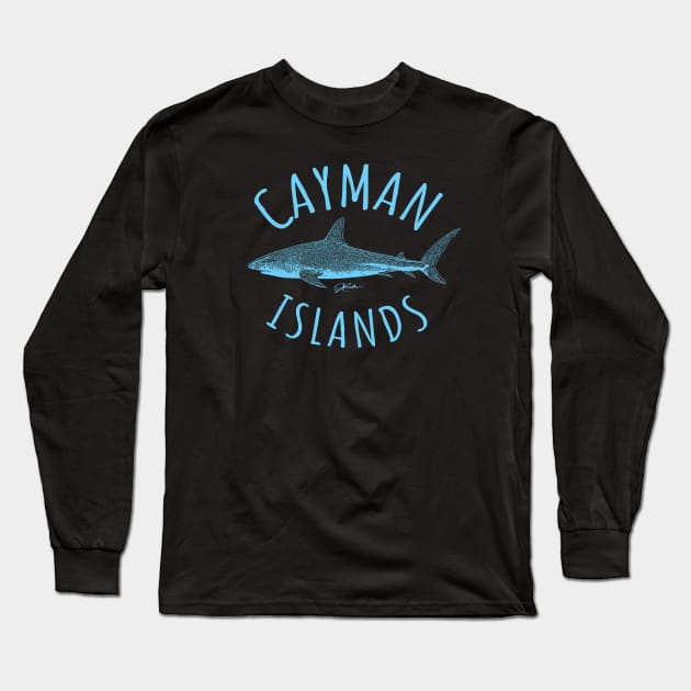 Cayman Islands, Caribbean Reef Shark Long Sleeve T-Shirt by jcombs